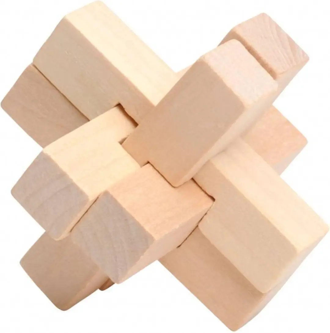 Lifetime Games Houten Denkpuzzels - 4 Stuks - Multi Color