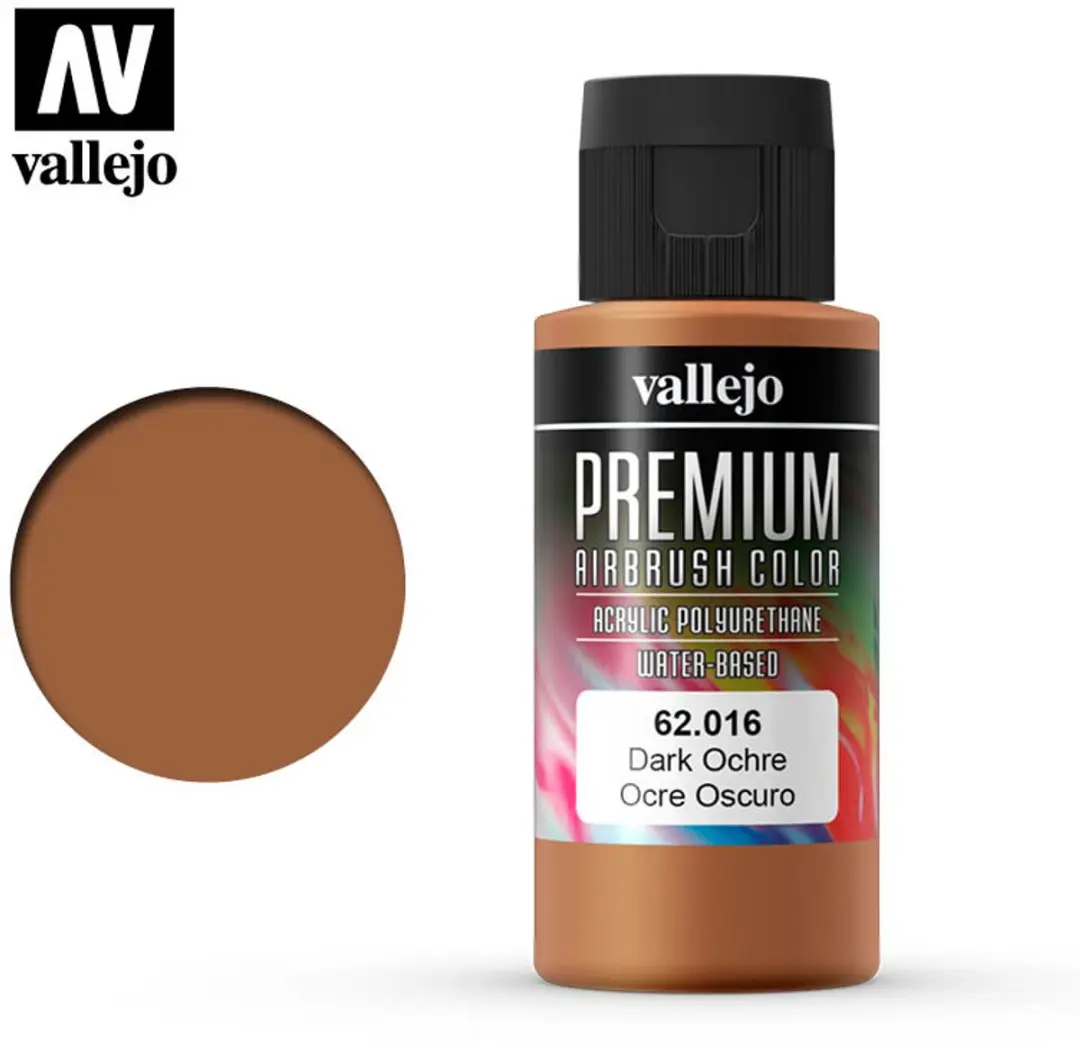Vallejo Premium Airbrush Color Dark Ochre 60ml