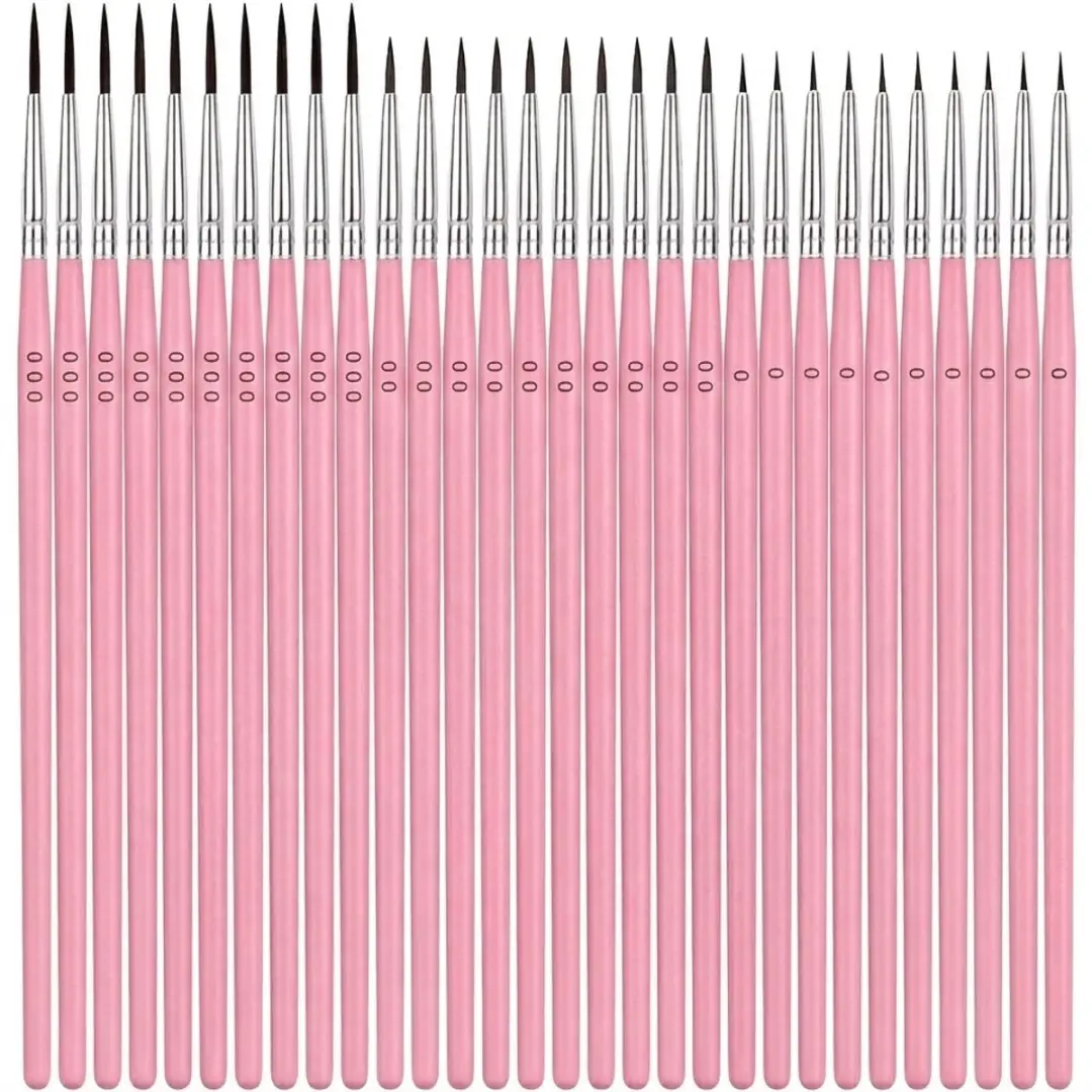 NUVEX Roze Verfkwasten Set 30 Stuks