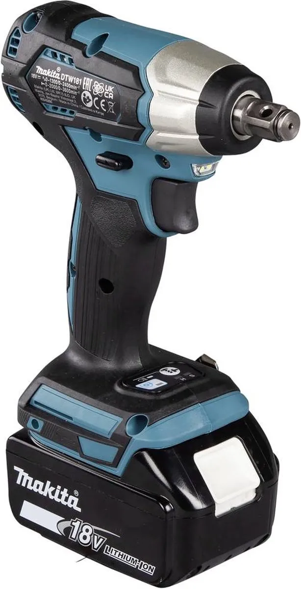 Makita DTW181Z Slagmoersleutel 18V - 210Nm - 1/2" - Koolborstelloos - afbeelding 6 van 6