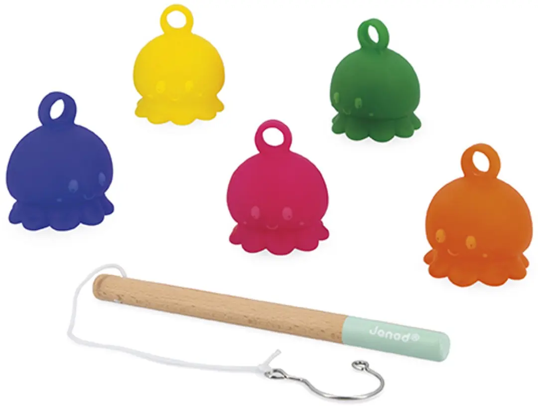 Janod Octopus Vissen Badspeelgoed 11.4736 - Multikleur