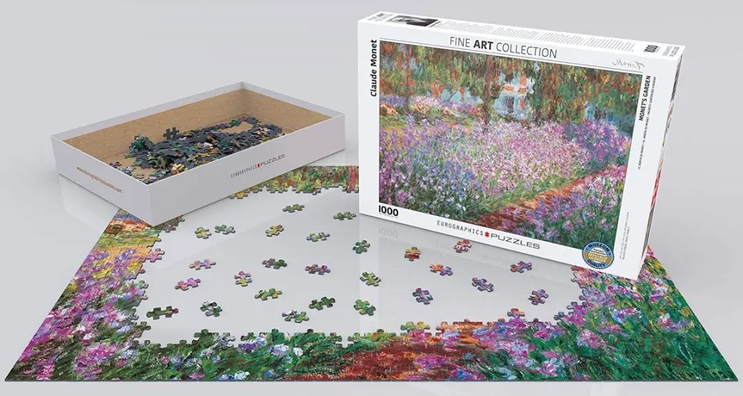Eurographics Monet De Tuin Van De Kunstenaar Giverny Legpuzzel 1000 Stuks