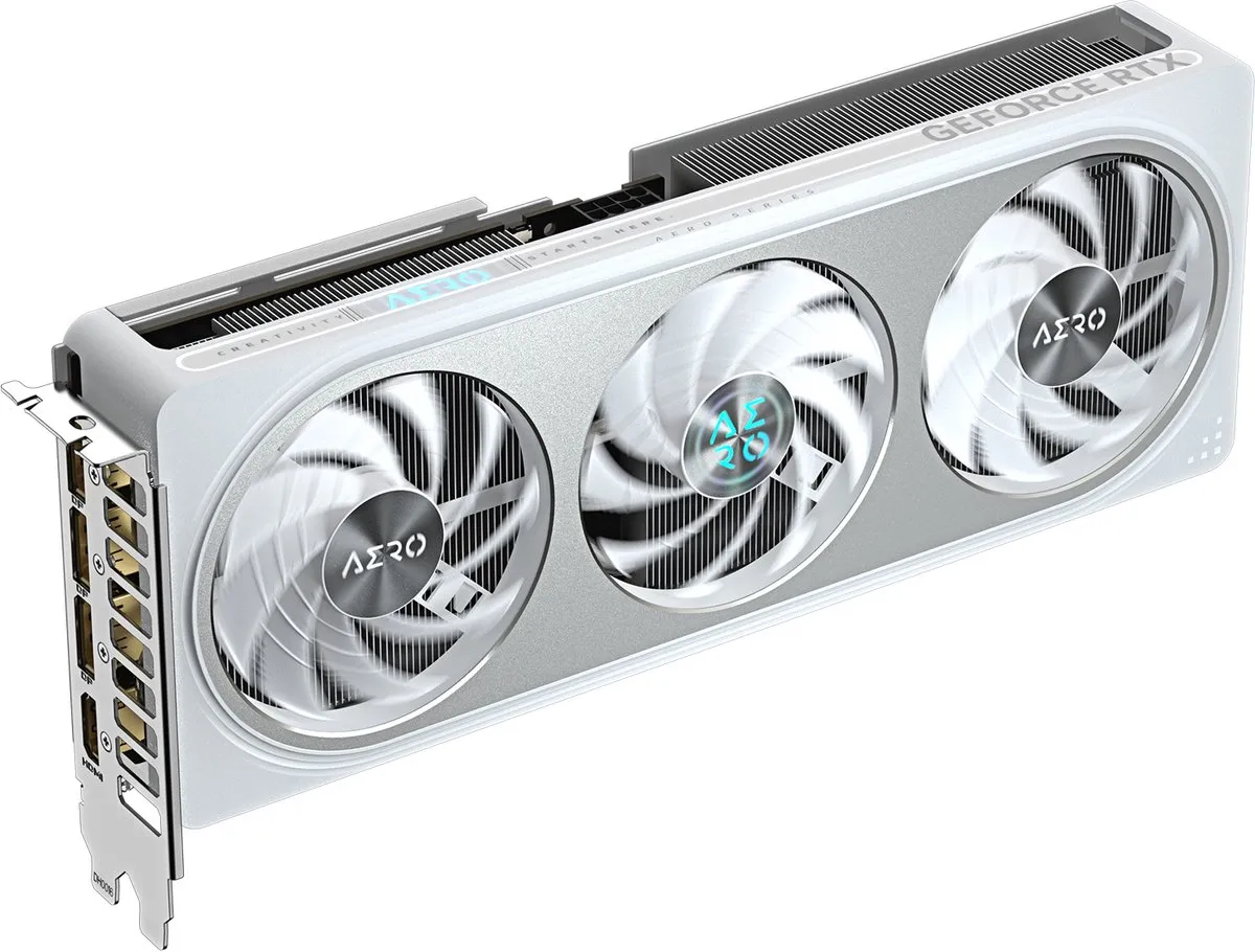 Gigabyte GeForce RTX 5060 Ti AERO OC 8G GV-N506TAERO OC-8GD - Wit - afbeelding 6 van 6