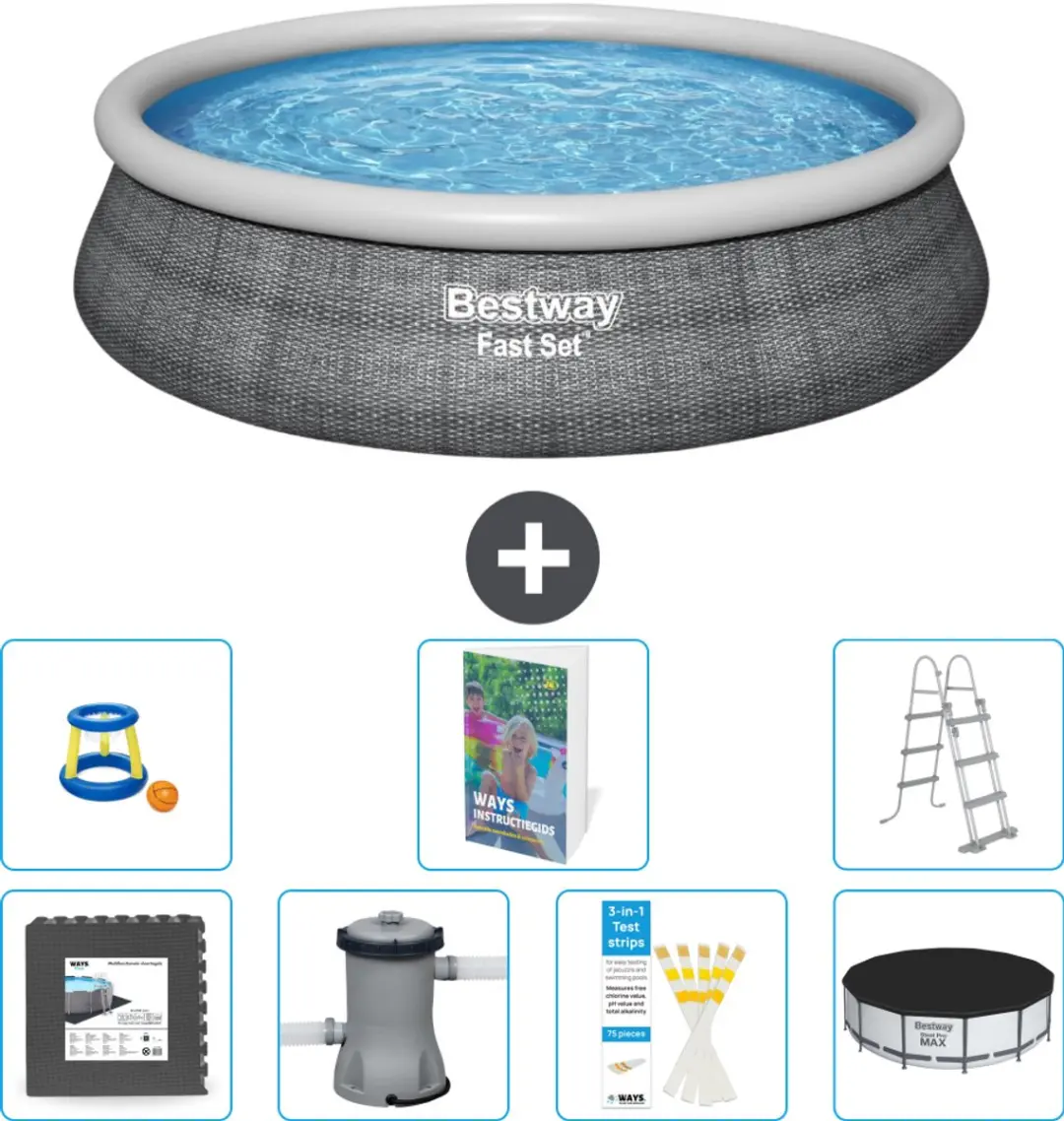 Bestway Fast Set Rond Zwembad 457cm