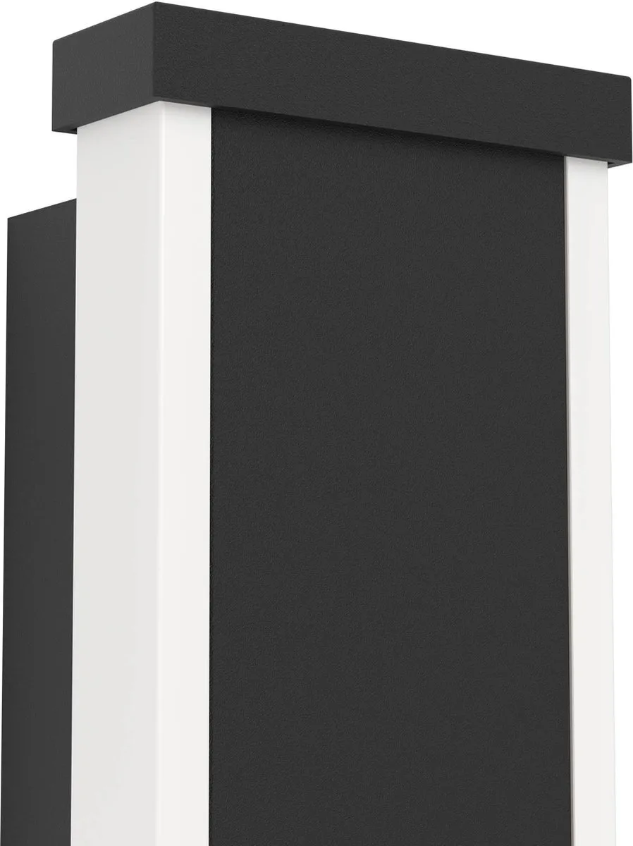Eglo Neviano Wandlamp Buiten LED 38cm - Zwart/Wit