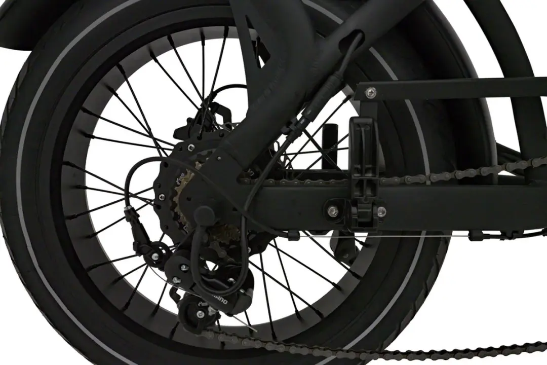 KNAAP AMS X26 Black Elektrische Fatbike 250W - 720Wh - 20" - 83cm
