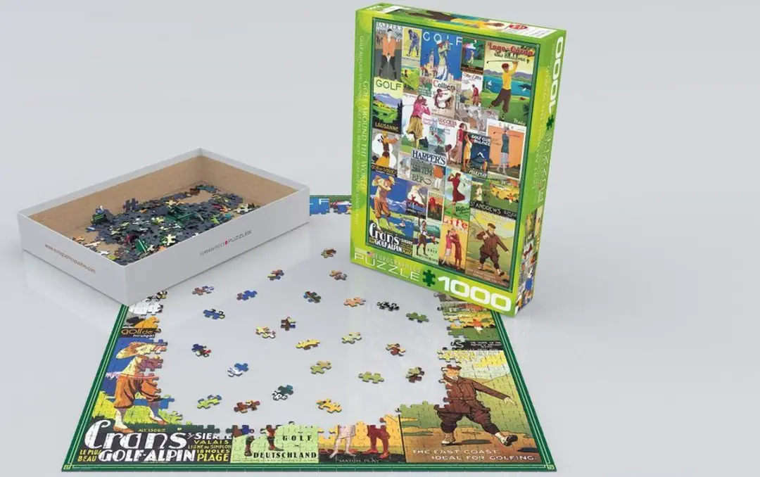Eurographics Gold de Wereld Rond Legpuzzel 1000 Stuks - 48x68cm