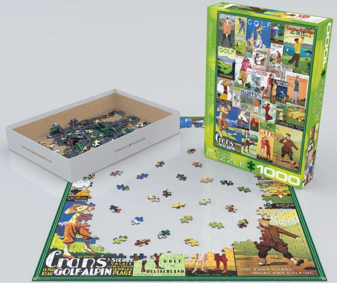 Eurographics Gold de Wereld Rond Legpuzzel 1000 Stuks - 48x68cm