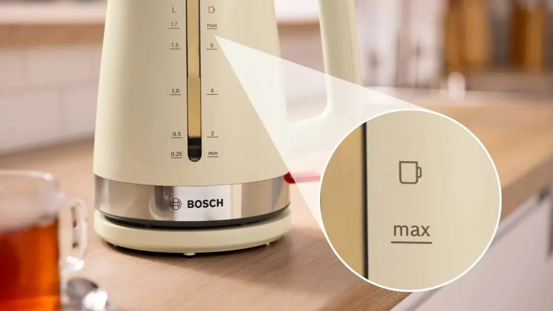 Bosch MyMoment TWK4M227 Waterkoker 1,7L - 2400W - Krem