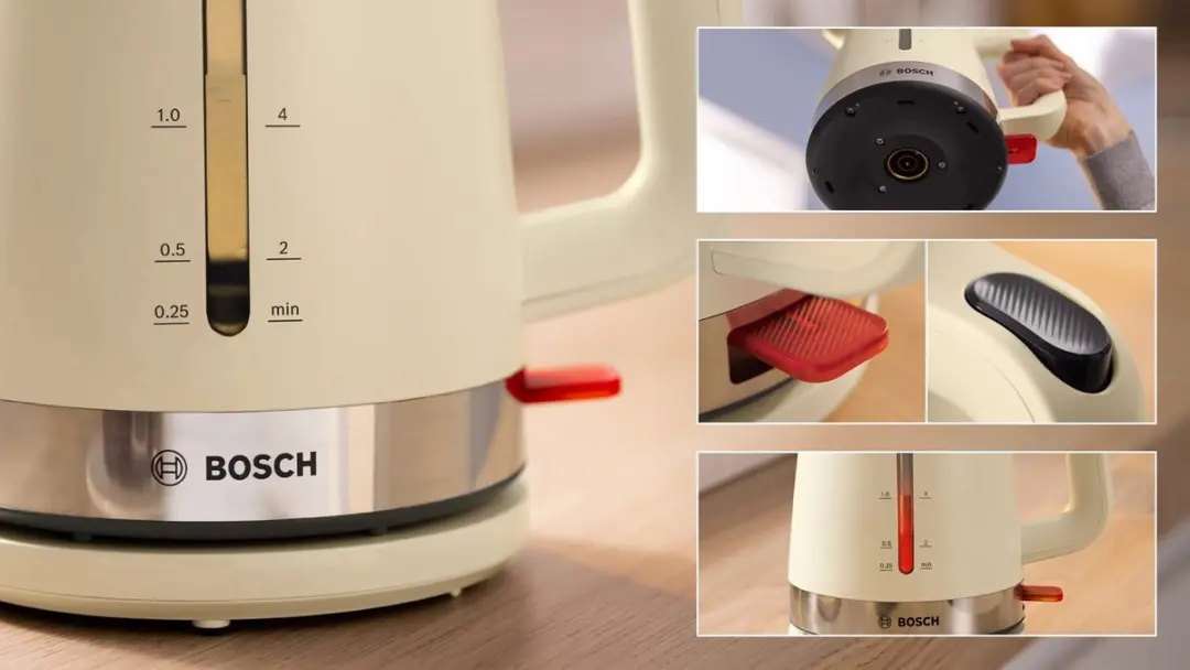 Bosch MyMoment TWK4M227 Waterkoker 1,7L - 2400W - Krem