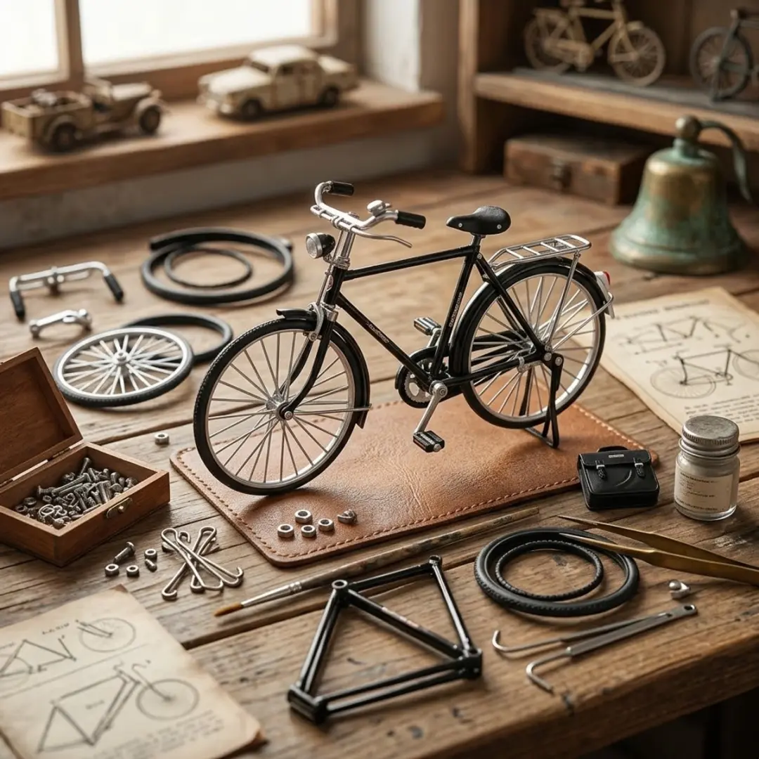 NUVEX Bouwpakket Miniatuurfiets Zwart - 40 Stuks