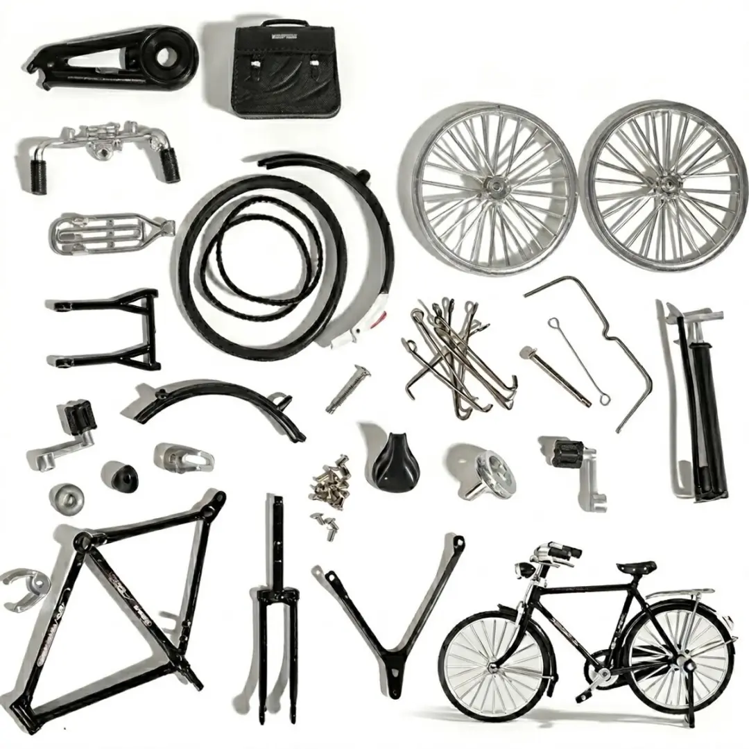 NUVEX Bouwpakket Miniatuurfiets Zwart