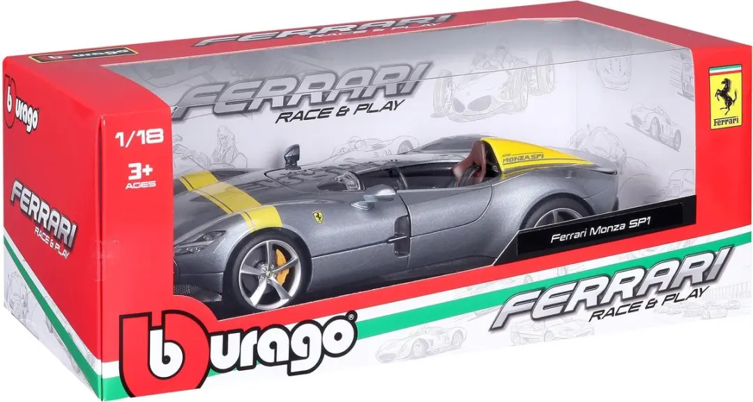 Ferrari Monza SP1 1:18 Modelauto - Multicolor - afbeelding 6 van 6