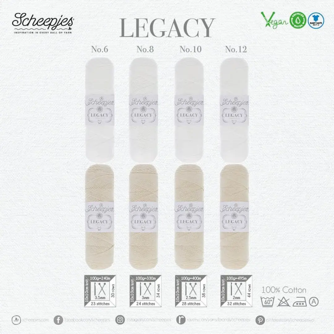 Scheepjes Legacy Katoen 009 Wit