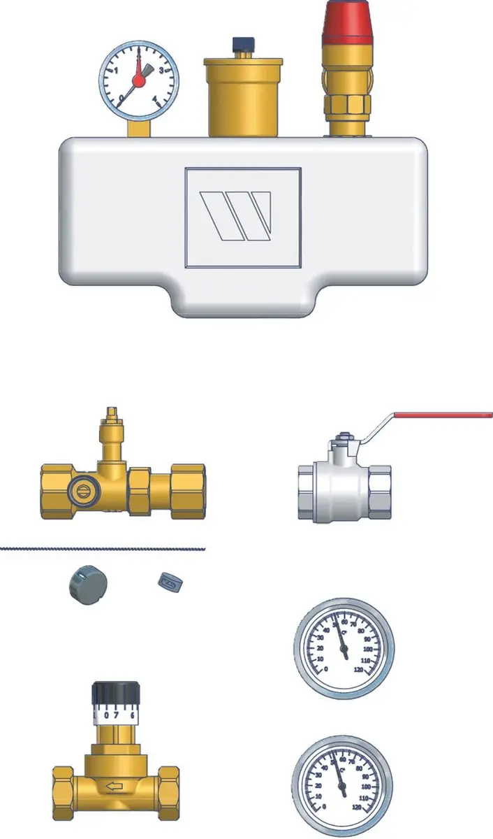 Bosch Accessoires Bodemwarmtepompen Verwarmingscircuitsysteempakket 7719002835