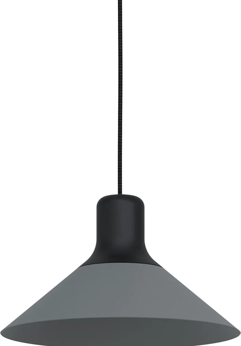 Eglo Abreosa Hanglamp E27 - Ø28cm - Zwart/Grijs