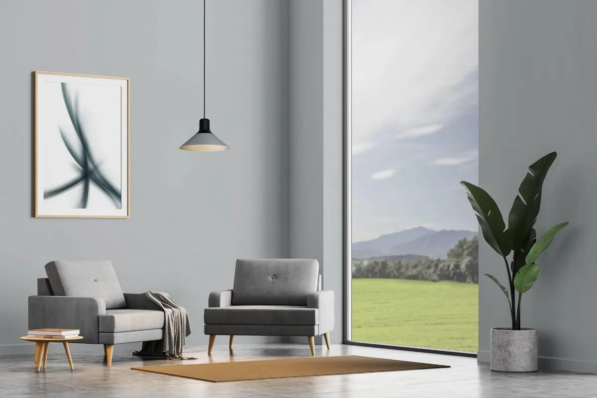 Eglo Abreosa Hanglamp E27 - Ø28cm - Zwart/Grijs