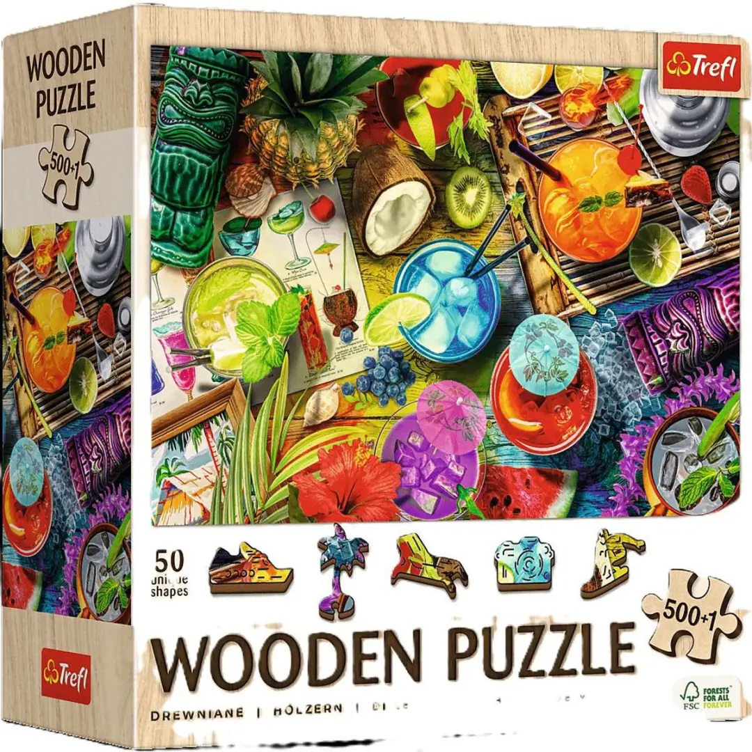 Trefl Puzzle 500+1 Houten Koktajlen