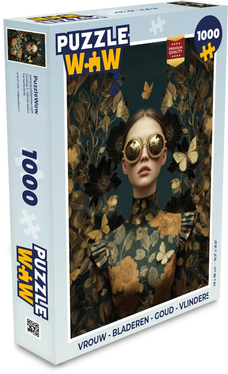 PuzzleWow Vlinders Legpuzzel 1000 Stuks