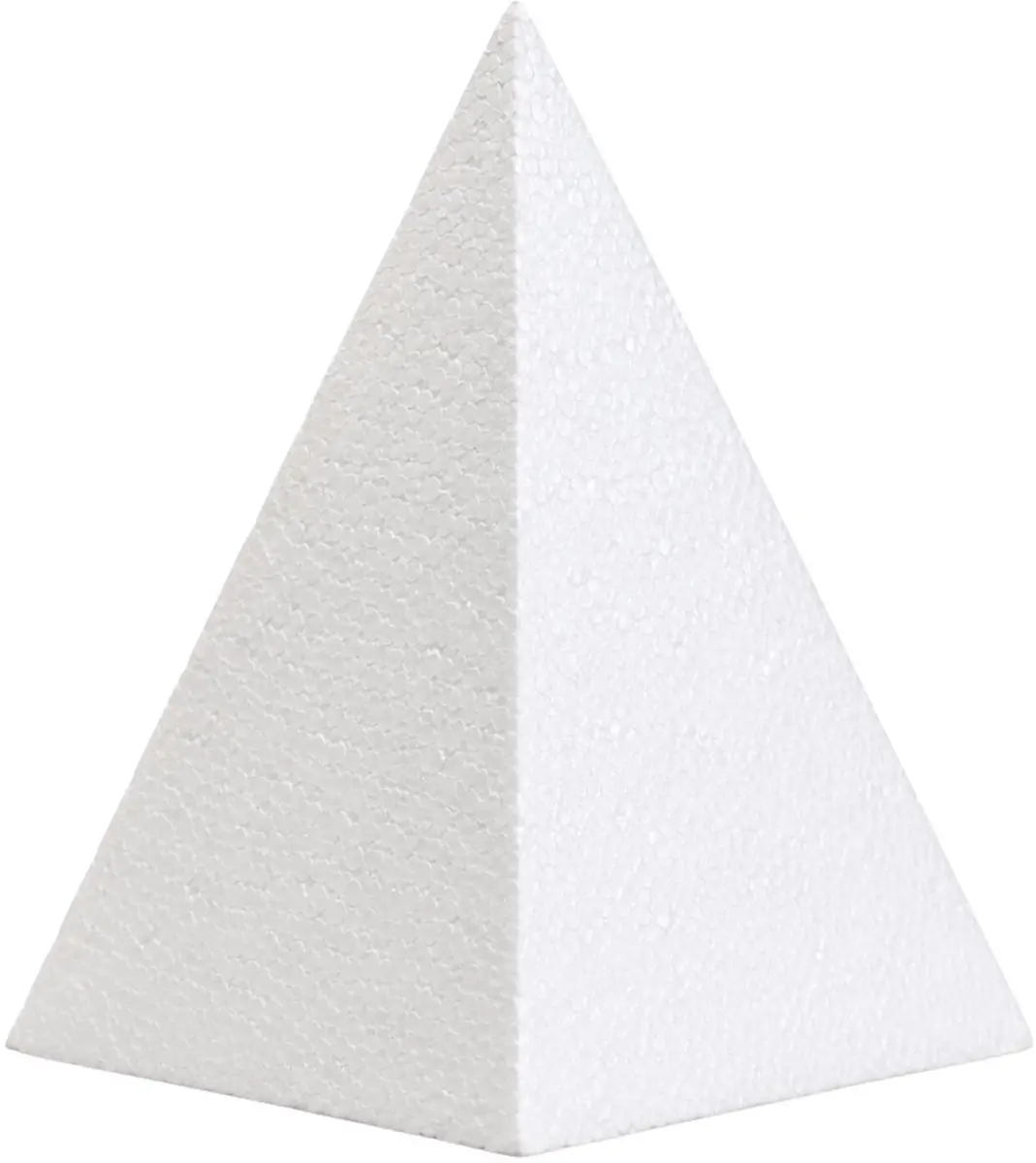 Bellatio Design Piepschuim Piramide 6 Stuks - H12 x D6,5cm Wit