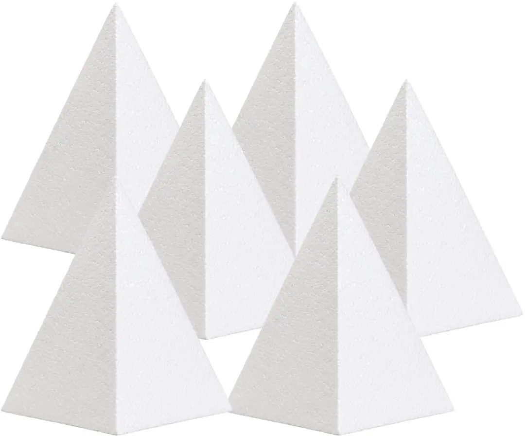 Bellatio Design Piepschuim Piramide 6 Stuks