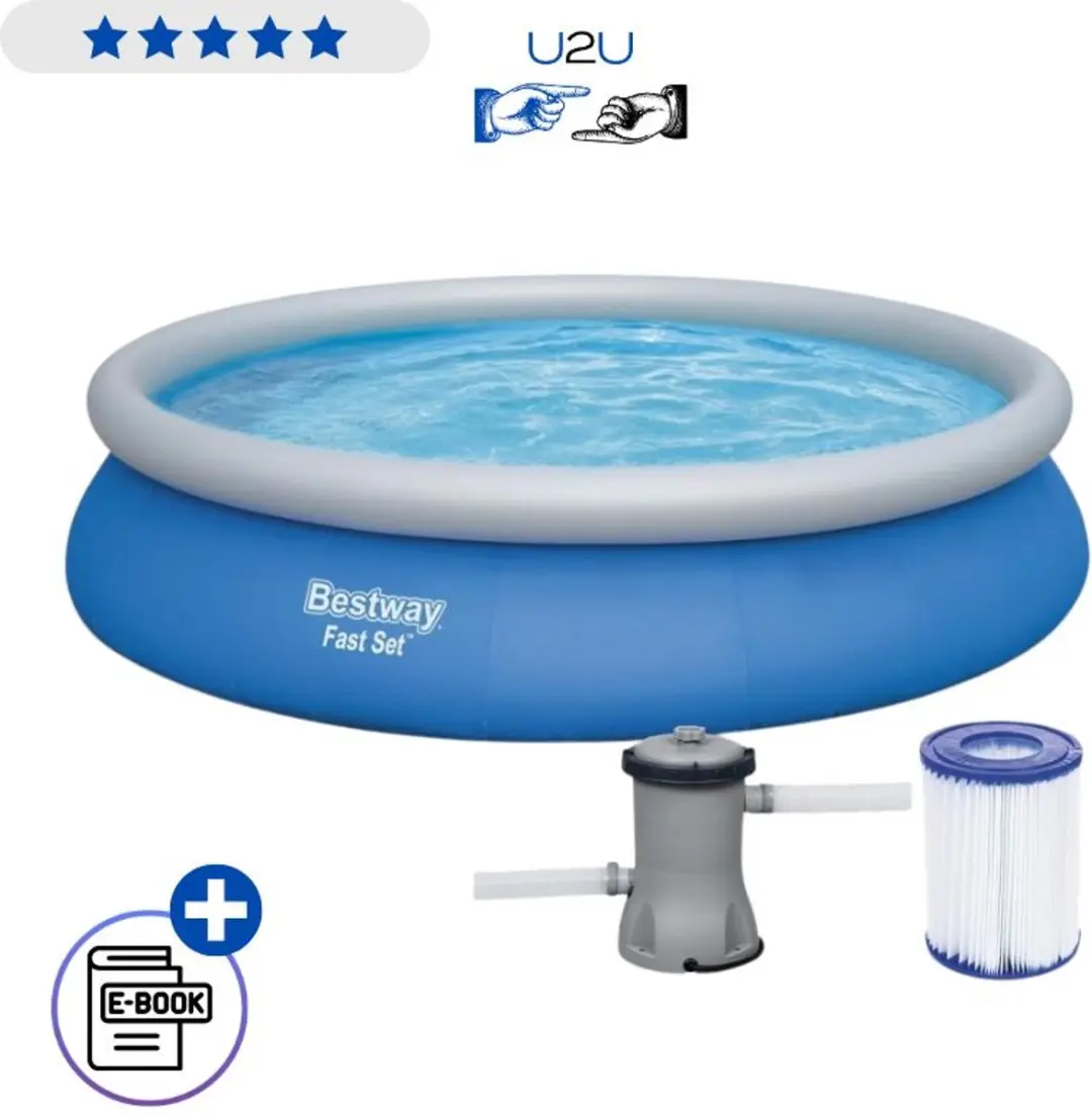 Bestway 457x84cm Opblaasbaar Zwembad