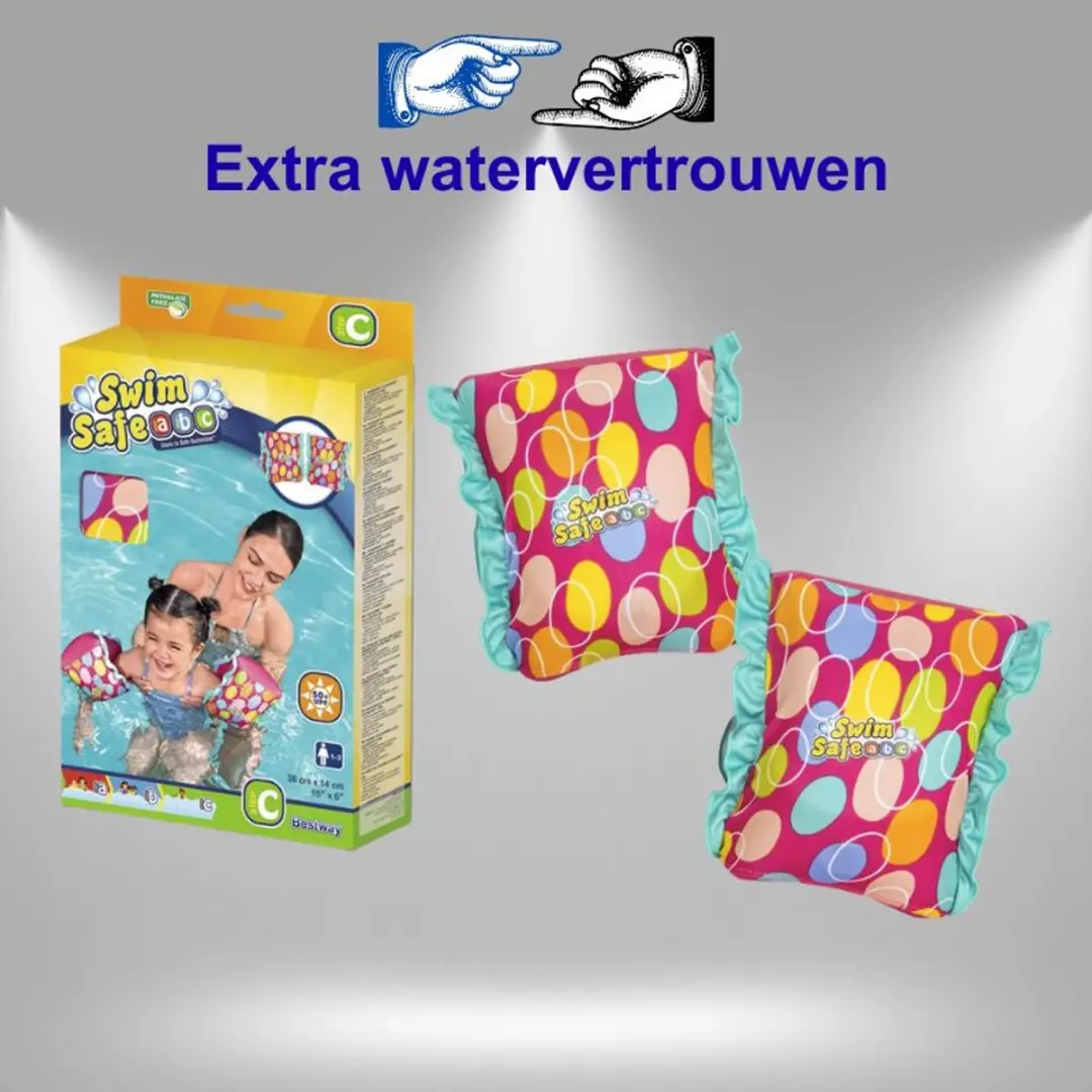Bestway Roze Zwemvleugels 32182 - 38x14cm - 11-19kg