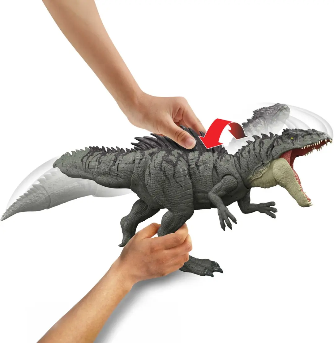 Mattel Jurassic World Kolossale Happende Giganotosaurus JKG93 - 3x AAA