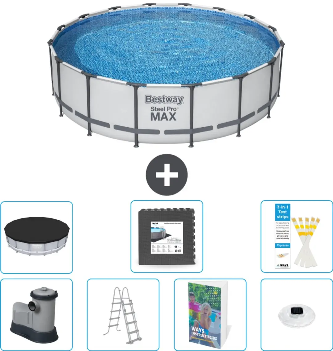 Bestway Steel Pro MAX Zwembad 488x122cm