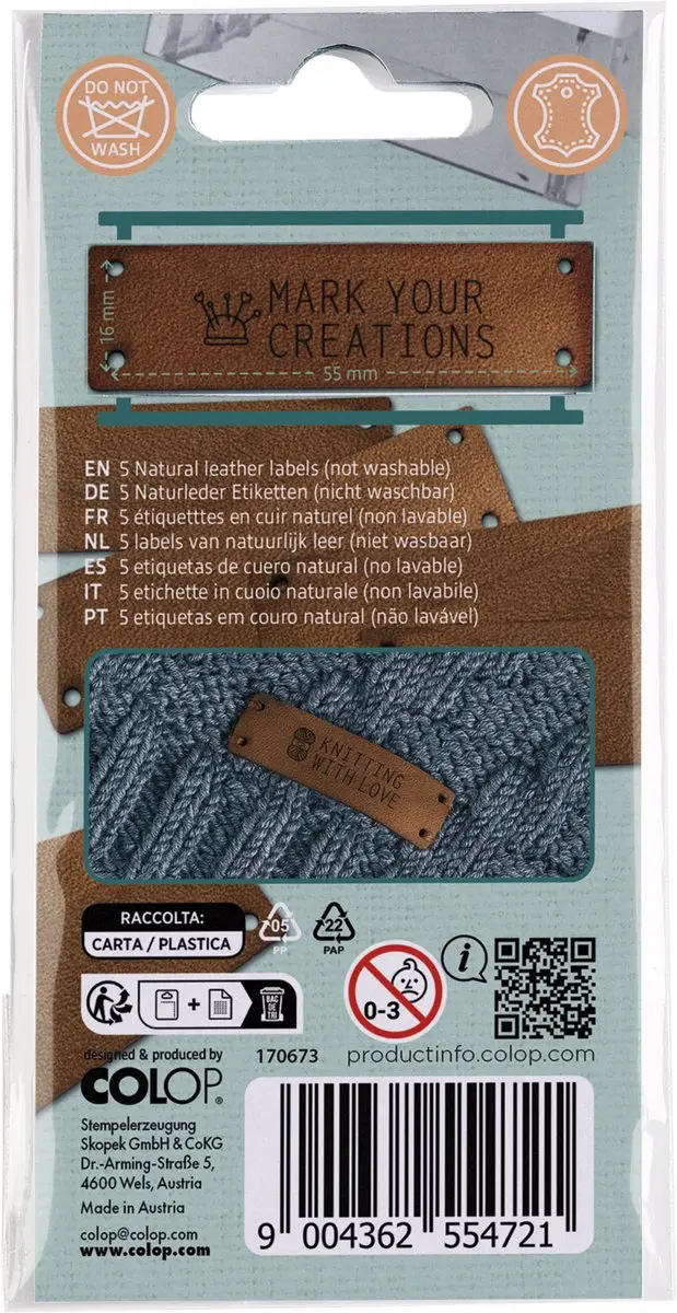 Colop Craft Labeler Natuurlijk Leer Set