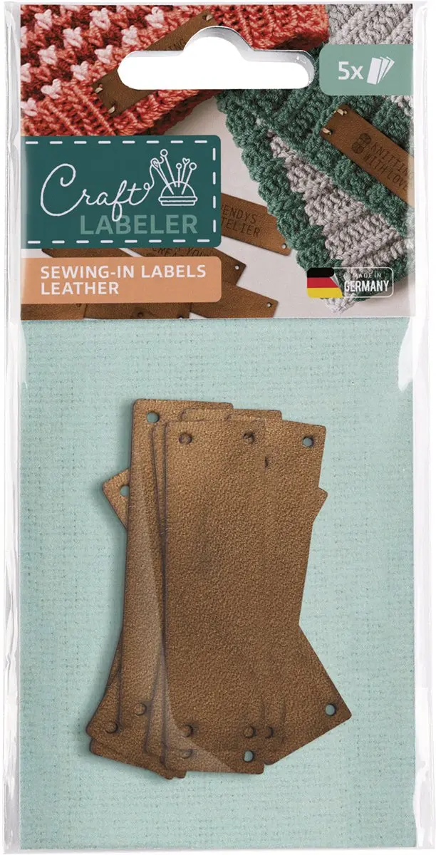 Colop Craft Labeler Natuurlijk Leer Set - 5 Stuks