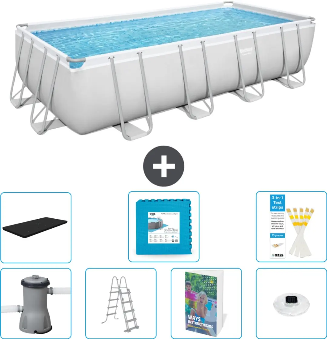 Bestway Power Steel Zwembad 488x244cm