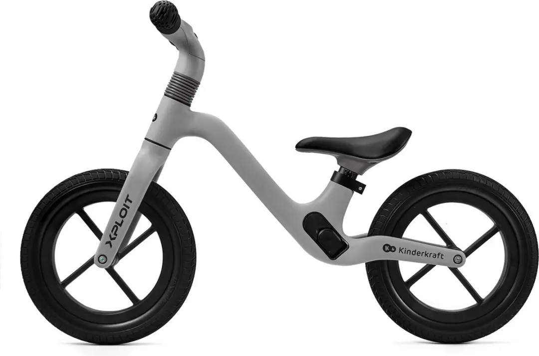 KinderKraft XPLOIT Loopfiets 12 Inch - Grijs