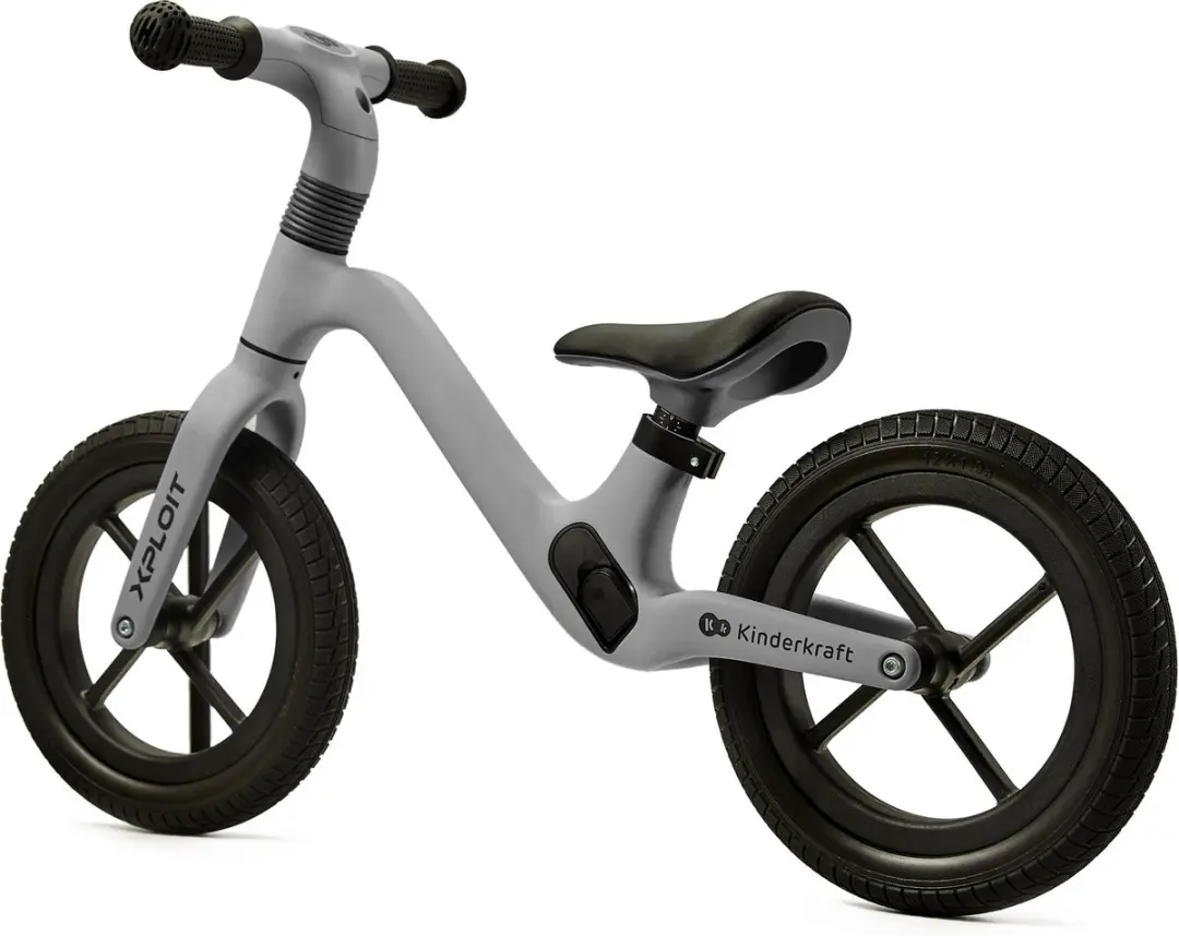 KinderKraft XPLOIT Loopfiets 12 Inch - Grijs