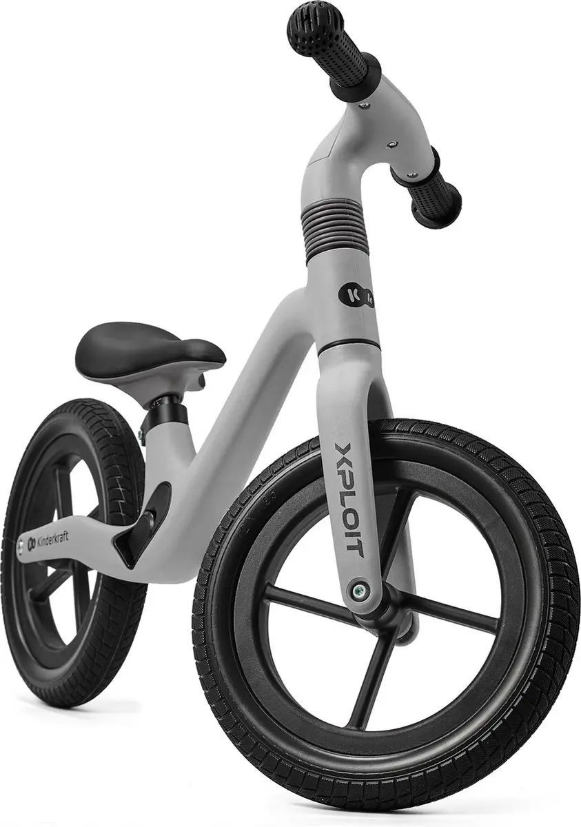 KinderKraft XPLOIT Loopfiets 12 Inch - Grijs