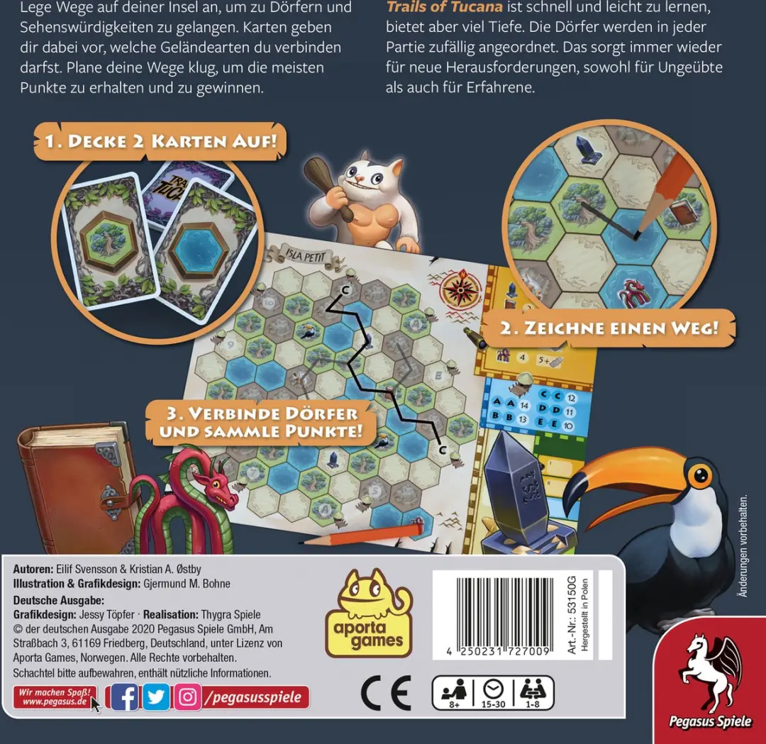 Pegasus Spiele Trails of Tucana Kaartspel - 1-8 Spelers