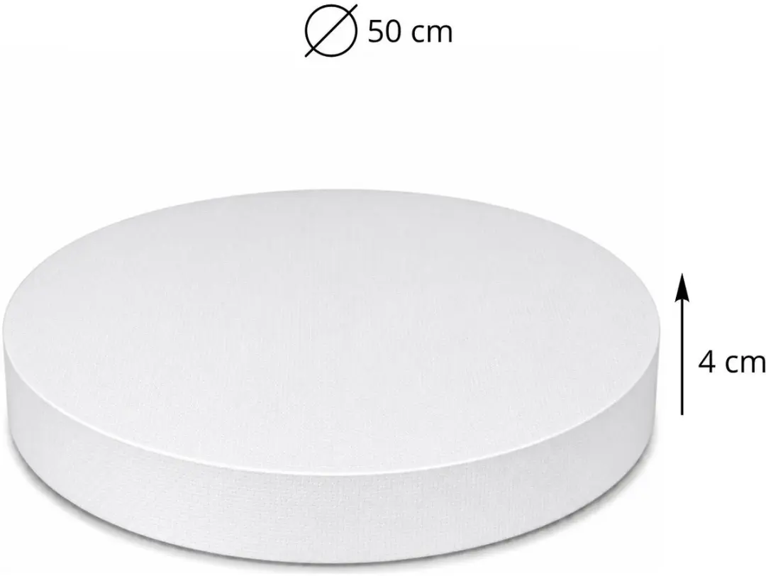Bellatio Design Piepschuim Cirkel 2x Ø50cm x 4cm - Wit