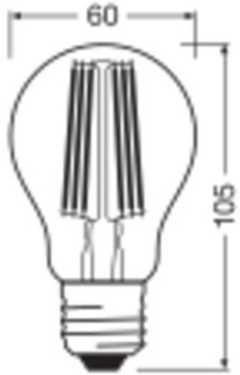 LEDVANCE Classic Superior E27 Peer Filament 9.5W - 1055lm Warm Wit