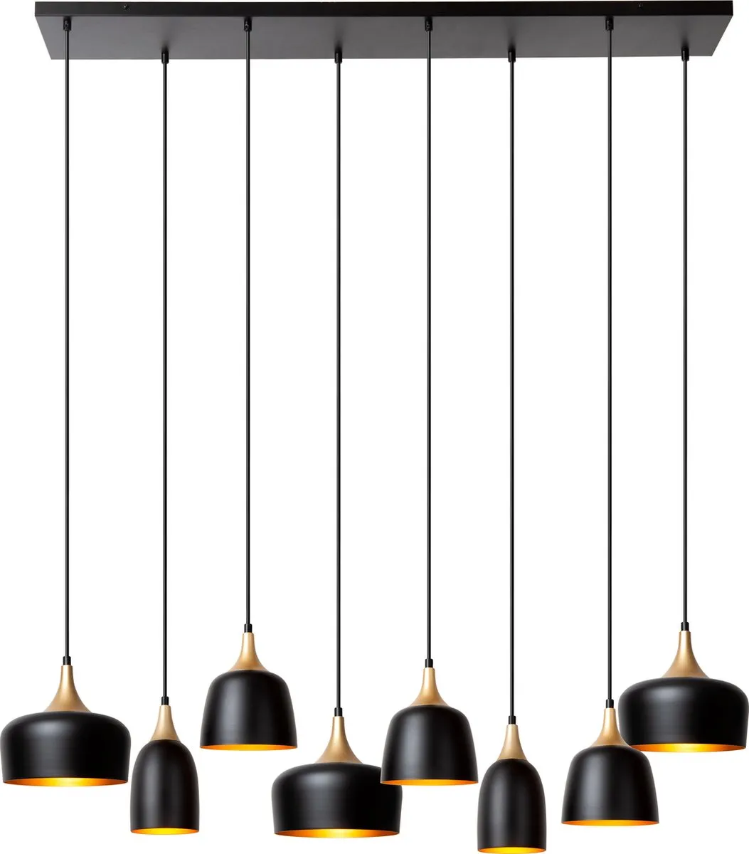 Lucide Chayanne Hanglamp 8xE14 - Zwart