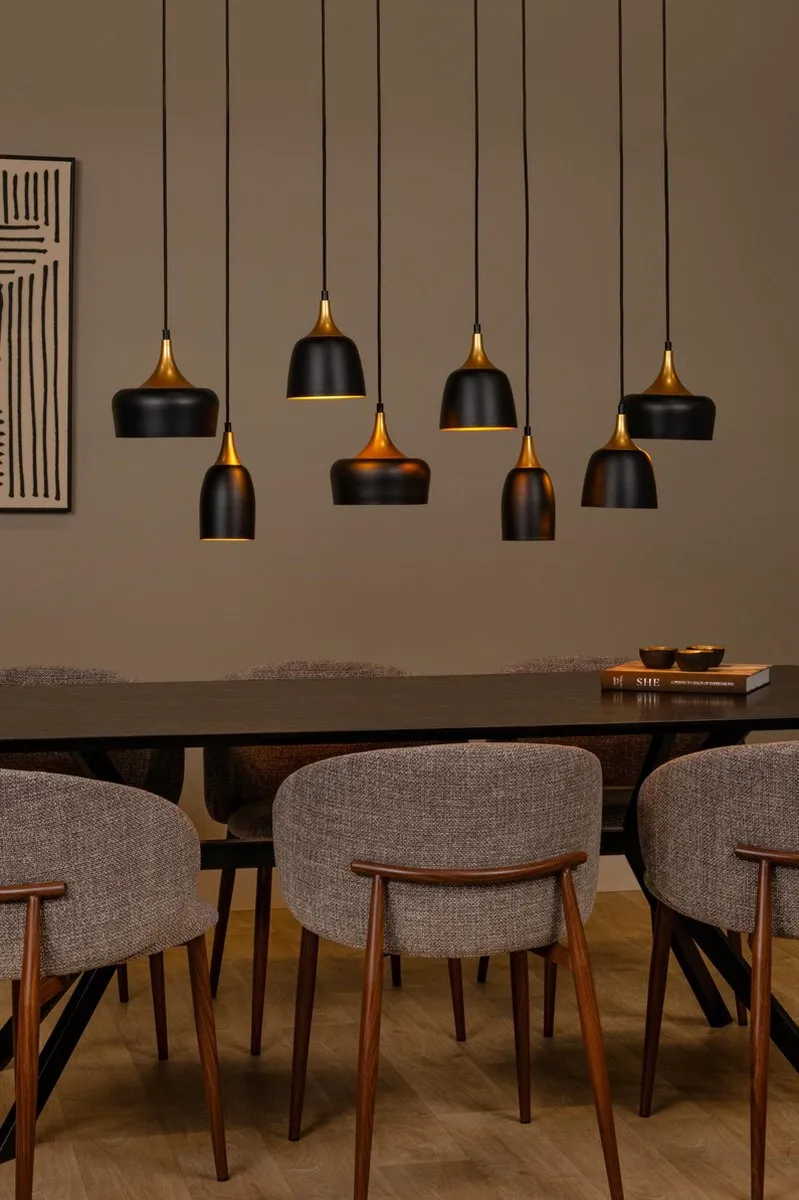 Lucide Chayanne Hanglamp 8xE14 - Zwart