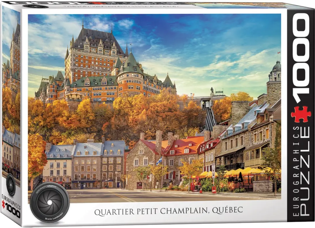 Eurographics Quartier Petit Champlain Quebec Legpuzzel 1000 Stuks - 68x48cm - HDR