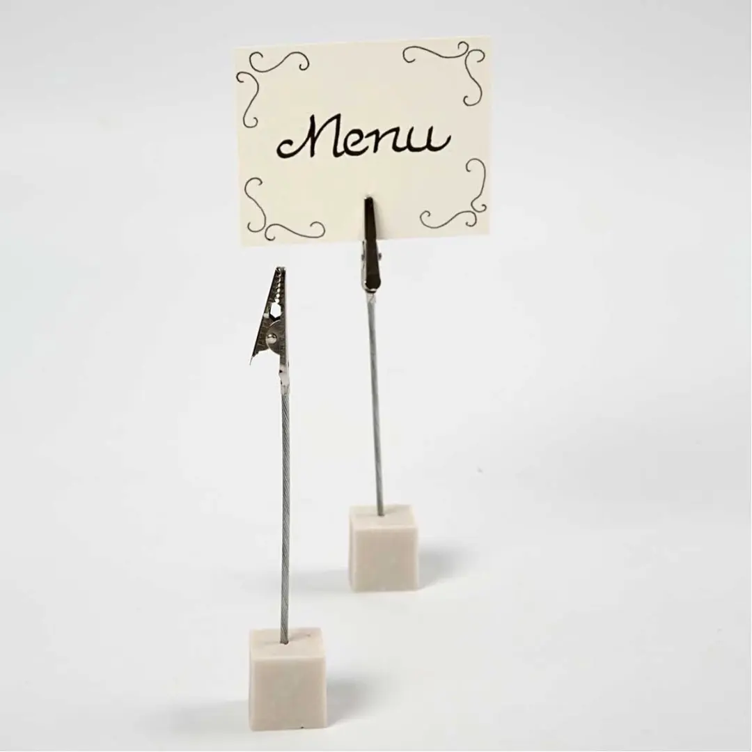 Creativ Company Kaarthouder Alligator 15cm - Zilver - 5 Stuks