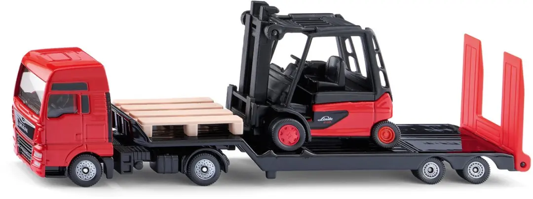 SIKU 1763 MAN Vrachtwagen met Linde Vorkheftruck 1:87