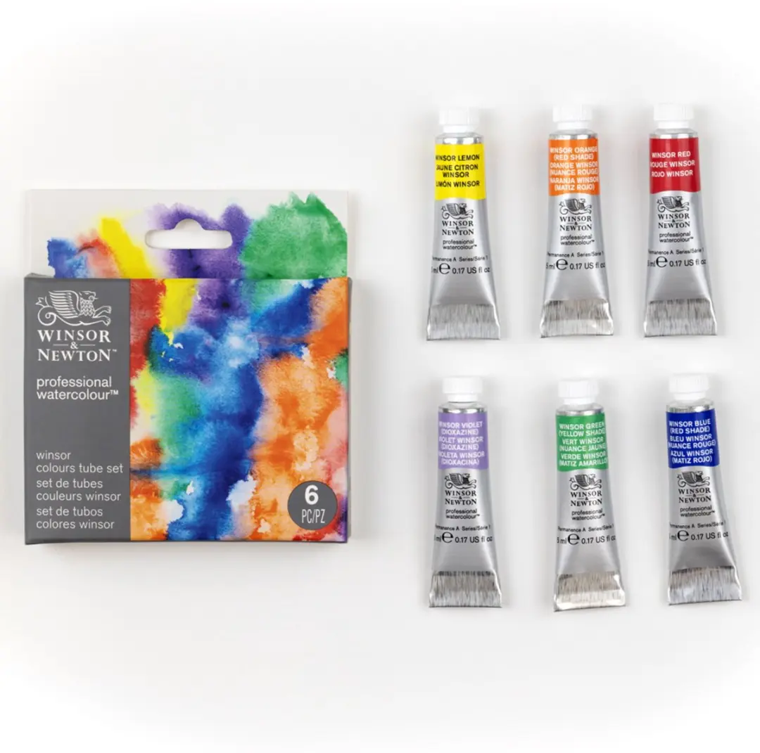 Winsor & Newton Professionele Aquarelverfset 6x5ml - 30ml