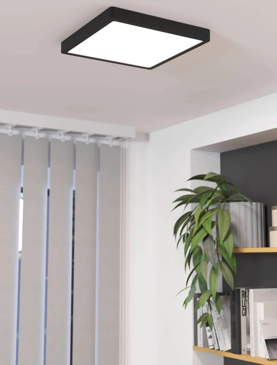 Eglo Fueva 5 Opbouwlamp LED 28,5cm Zwart - Dimbaar - afbeelding 6 van 6