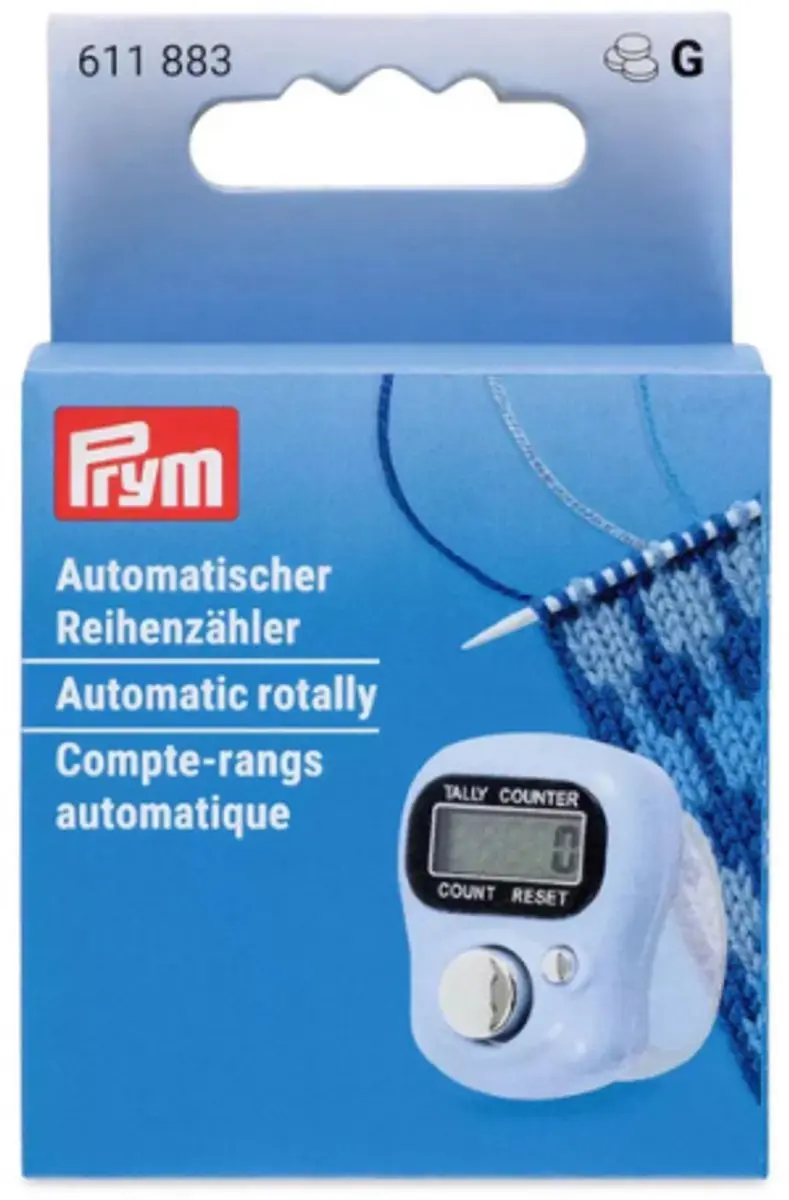 Prym Automatische Toerenteller 611 883 - Blauw