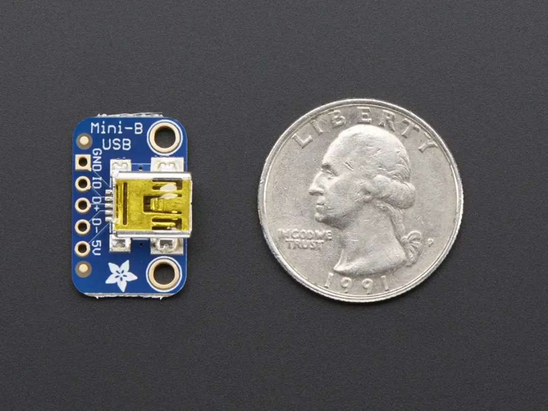 Adafruit USB Mini-B Breakout Board 1764 - Meerkleurig