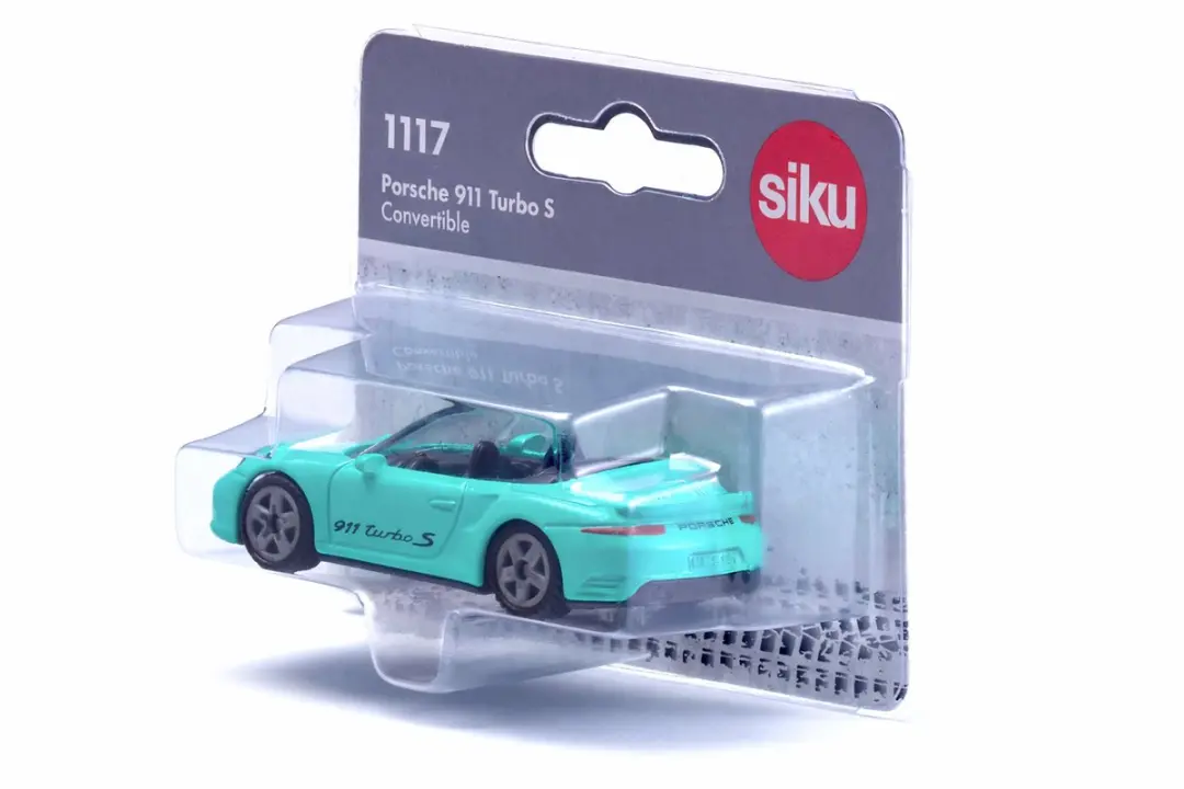 SIKU 1117 Porsche 911 Turbo S Cabriolet - Petrol
