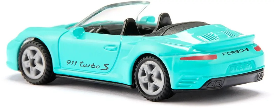 SIKU 1117 Porsche 911 Turbo S Cabriolet - Petrol - afbeelding 6 van 6