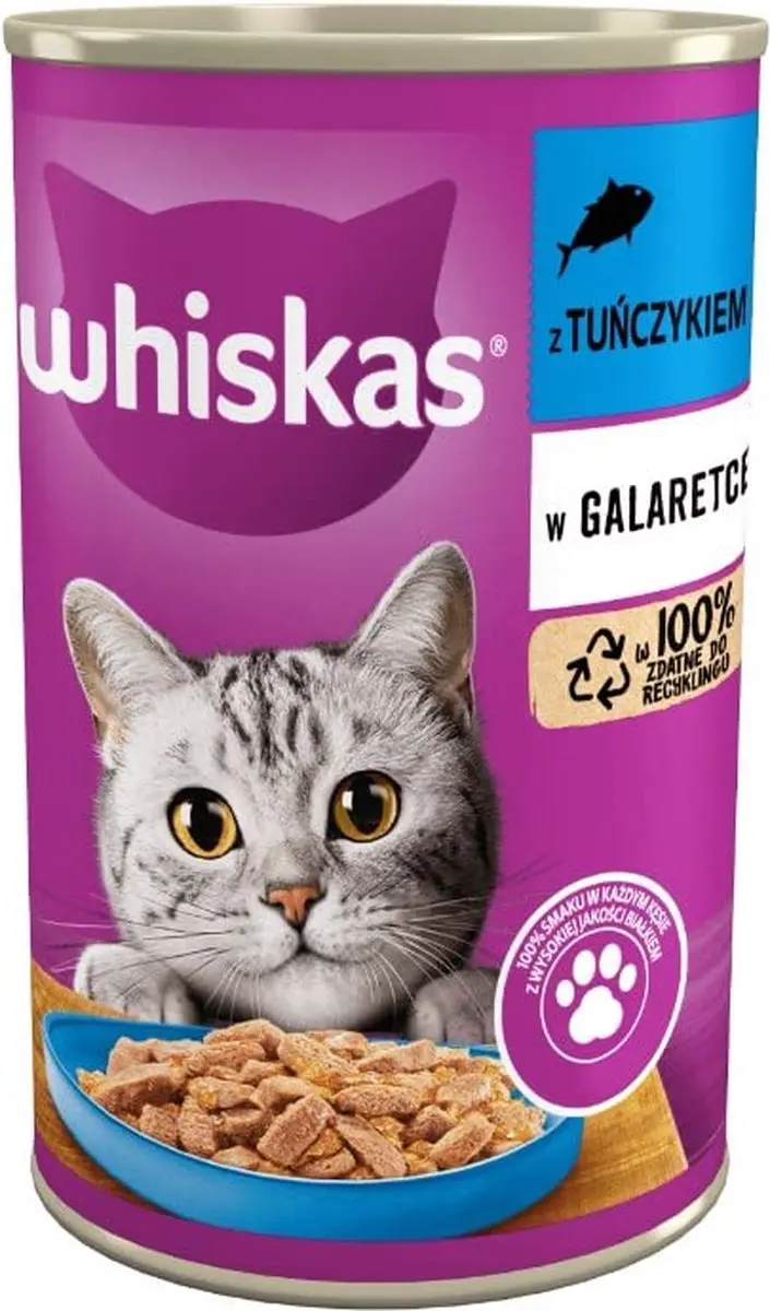 Whiskas Volwassen Kattenvoer Tonijn In Gelei - 24 Stuks - afbeelding 6 van 6